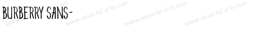 Burberry Sans字体转换